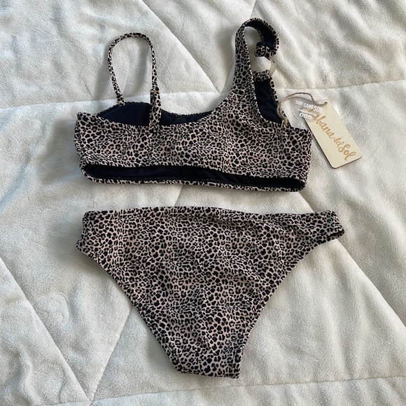 Leopard print 2 piece swimsuit - Picture 4 of 4